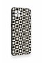 Oppo Reno 4 Lite Compatible Flower Motif Checkered Pattern Silicone Case - 3