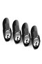 Volkswagen R Logo Aluminum Coating 4 Pieces Valve Caps (Black) - 3