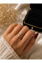 Adjustable Gold Color Zircon Stone Ring with Letter B |   Minimal Letter Ring |   Elegant Women's Ring |   Gift - 2