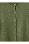 Green Crew Neck Women's Knitwear Cardigan - 3