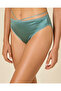 Women Green Shiny Microfiber High Leg Briefs With Strap (Pack Of 2) - 6