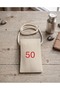 Phone Bag, Ready for Printing / Painting / Embroidery, 100% Cotton, 320 Gr Thick Linen, Phone Bag with Velcro Closure
