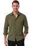 Khaki Modal Fabric Lycra Comfortable Fit Wrinkle-Free Iron-Free Men's Shirt 2602629