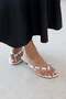 Ruiz Women's Heeled Flip-Flop Satin Sandals - 2