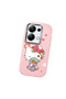 Poco M6 Pro 4g Compatible Case Camera Protector Pink Silicone Couple Phone Case with Kitty Pattern - 3