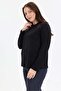 Basic Women's Blouse with Metal Ring Detail - 5