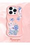 iPhone 15 Pro Max Compatible Case with Camera Protection Pink Silicone Couple Phone Case with Floral Pattern - 2