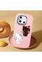 Poco C55 Compatible Case Camera Protector Pink Silicone Couple Phone Case with Kitty Pattern - 2