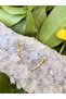 Gold Luxury Nail and Zircon Stone Stainless Steel Earrings - 5