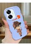 Realme C55 Compatible Case Camera Protector Blue Silicone Couple Phone Case Conan Pattern