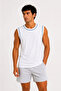 Men's contrast trim sleeveless tank top crew neck summer basic tank top - 3