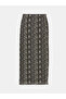 Gray Extra Slim Fit Patterned Women's Skirt - 5
