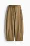 Tie-belt cargo trousers - 5