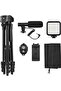 Vlogging Live Streaming Kit With Microphone Tripod - 3