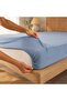 Double Combed Cotton Elastic Fitted Sheet 160X200+27 cm – Four-Sided Elastic Bed Sheet