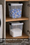2-Pack 10Lt Lockable Lid Storage Box - Deep Elora Bathroom Organizer Detergent Storage Container Transparent - 4