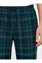 Green Standard Fit Fleece Men's Pajama Bottoms - 3