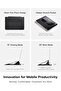 Laptop Carry Sleeve & Invisible Stand, Expandable Storage, Two Adjustable Angles, Ultra-Slim Sy - 4