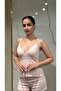 6 Piece Cotton Combed Cotton Dowry Women's Pajama Nightgown Dressing Gown Set |   Back V-Cut Dowry Set Cotton - 5