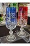 Bohemia Crystal 6 Person's Transitional Color Cut-Out Coffee Soft Drink Water Glass 180 ml - 4