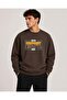Hope Pattern Printed Crew Neck 2 Thread Sweatshirt