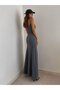 Women's Rope Strap Round Neck Long Sandy Dress - 3