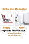 2 Pcs Mini Laptop Stand, Portable Computer Keyboard Riser with Foldable,Invisible Notebook - 6