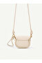 Cream Shk306 Adjustable, Knot Detail Strap, Mini, Women's Hand, Arm and Shoulder Bag - 5
