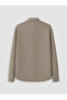 Brown Regular Fit Single Pocket Men's Shirt Jacket - 3