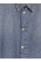 Indigo Loose Fit Women's Jean Shirt - 3
