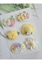 Baby Gift Pinterest Combinations Hairless Baby Hair Clips 6-Piece Mixed Sets Handmade Knitted Organic Baby Hair Accessories