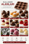 Set of 2 9-Piece Silicone Hemisphere Molds |   Non-Stick Mousse, Chocolate, Mini Cake and Dessert Mold |   Bpa Free |   25X25 cm - 8