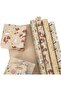 Gift Wrapping Paper Sheets - Dots, Herts, Stripe Colorful Wrapping Paper - 6 Folded Sheets - - 2