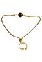 Natural Stone Amethyst Beaded, Gold Color Bracelet Adjustable to Fit the Wrist.