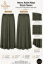 Hesna Women's Neşe Large Size 8-Piece Sandy Skirt, Stone Detailed, Unlined, Elastic Waist, Comfortable Cut, Summer Wear - 5