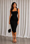 Women's Thick Strap Gathered Sandy Dress - 4