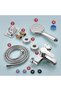 Bathtub faucet with handheld shower head, bathtub shower mix faucet, dual spouts, single handle bathtub mix faucet with handheld shower head... - 4