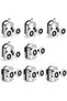 8 sliding shower door rollers, made of zinc alloy, 23 mm in diameter, with a double roller replacement set, suitable for bathrooms.