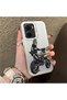 Vivo Y02S Compatible Motorcycle Rider Drawing with Helmet Printed Men's Style Phone Protective Case