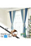 Two pairs of curtain rod brackets, rust-proof, high load-bearing capacity, universal design, easy to install, no drilling required. - 3