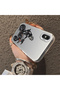 iPhone XS Max Compatible Motorcycle Rider Drawing with Helmet Printed Men's Style Phone Protective Case - 2