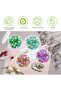 A set of 9 small storage boxes with lids for storing small items - made of plastic - suitable for craft projects - 5.5 x 2.8 cm - 5