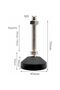 Furniture Legs - 6-Piece Adjustable Universal Silicone Feet Set D50 × M8 × 50, M8 threaded nylon material, rotatable base, table leg sliding pads - 5