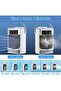 Portable 4 - in - 1 air cooler, USB mini evaporative cooler (with 500ml water tank), equipped with 3 fan speeds and 3 mist output settings, quiet... - 6