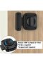 Bathroom, window and cabinet door locks - brushed stainless steel security latches and toilet locks (black, 55 mm) - 3