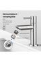 Cold water basin faucet, single-handle mixer faucet, suitable for outdoor basins and guest bathrooms, made of stainless steel, gray. - 2