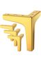 This four-piece gold-plated furniture leg set can support up to 800 kg, has a leg length of 10 cm, comes with 20 screws and 4 protective caps...