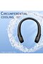 Portable neck fan - Strong wind - Air volume - 360° cooling - No hair pulling - Air volume on 2 sides - Non-slip - Fast charging - Long battery life - 3