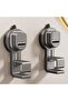 2-Piece Gray 2.5x4.5x12.5 cm No-Drilling Washbasin Storage Rack - 6