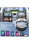 Car Organizer - Large Backseat Spine Protector - Multifunctional Waterproof Zipper Organizer with Foldable Table, Tablet Holder & Multiple Compartments - Black - 1 Piece - 5